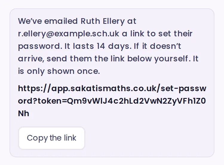 The link, in case the email doesn't arrive